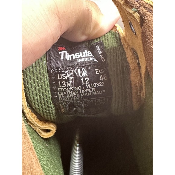 Wolverine Durashocks Insulated Work Boots Men Sz 13 Brown 03238 Thinsulate - Picture 7 of 7